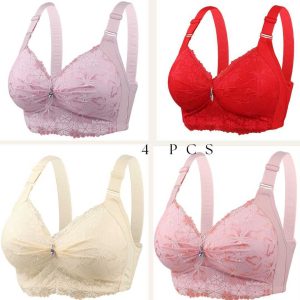 💜4 Pcs China Eye-Catching Round Shape Bra💜